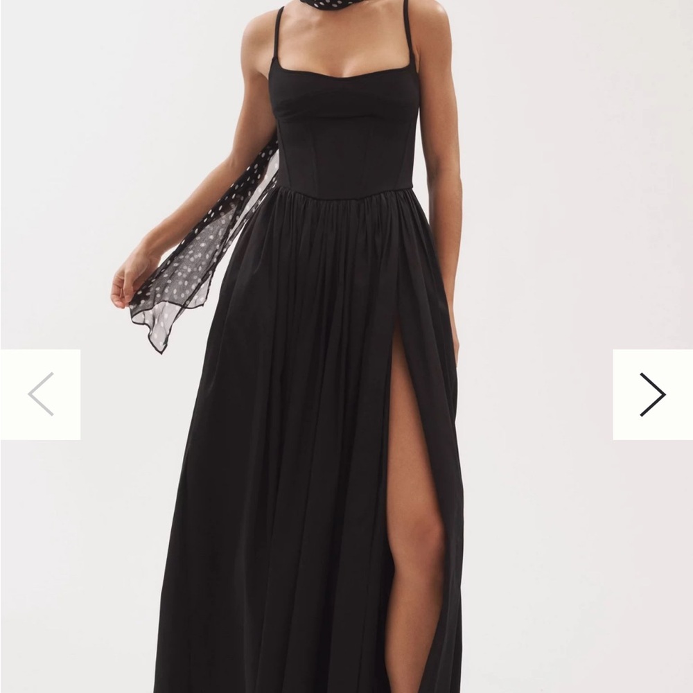 Anthropologie Black Maxi Dress